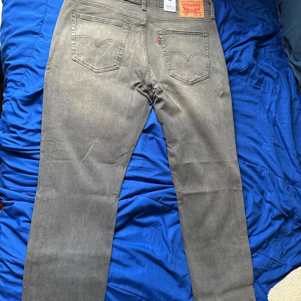 Levi's 514 Straight Fit Men's Jeans Flex Men’s Grey  *multiple Sizes Available